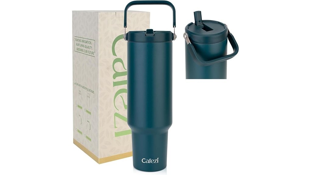 Insulated Water Bottles That Fit Cup Holders for Travelers 8 50oz tumbler flip lid straw