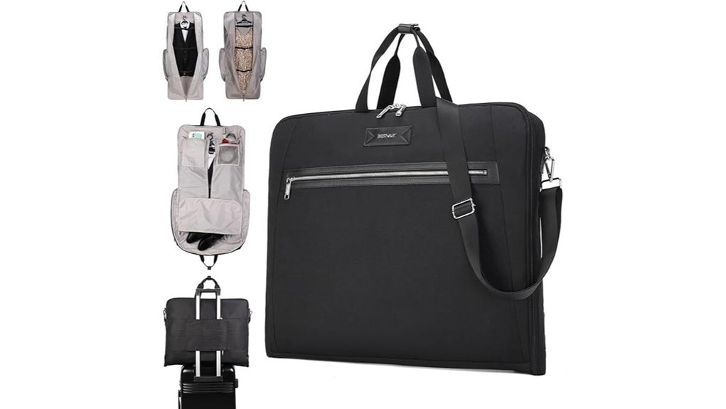 travel garment bags for coats (folding, overhead-friendly) 14 51 inch waterproof garment bag