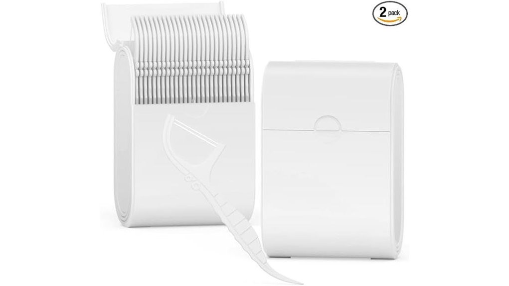 Travel-Friendly Dental Kits With Floss, Picks, and Case 4 52 count portable floss kit