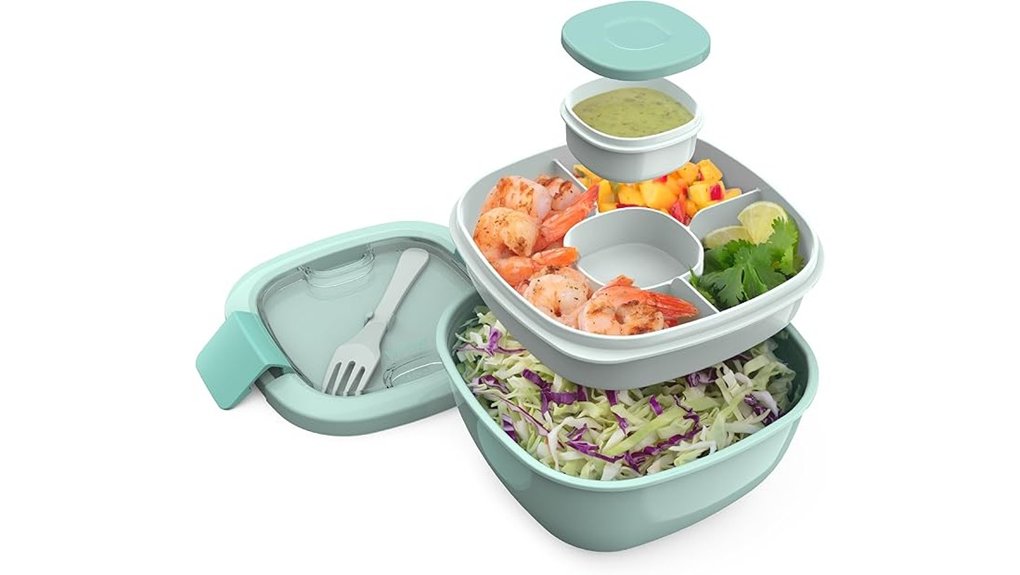 54oz leak proof 4 compartment box