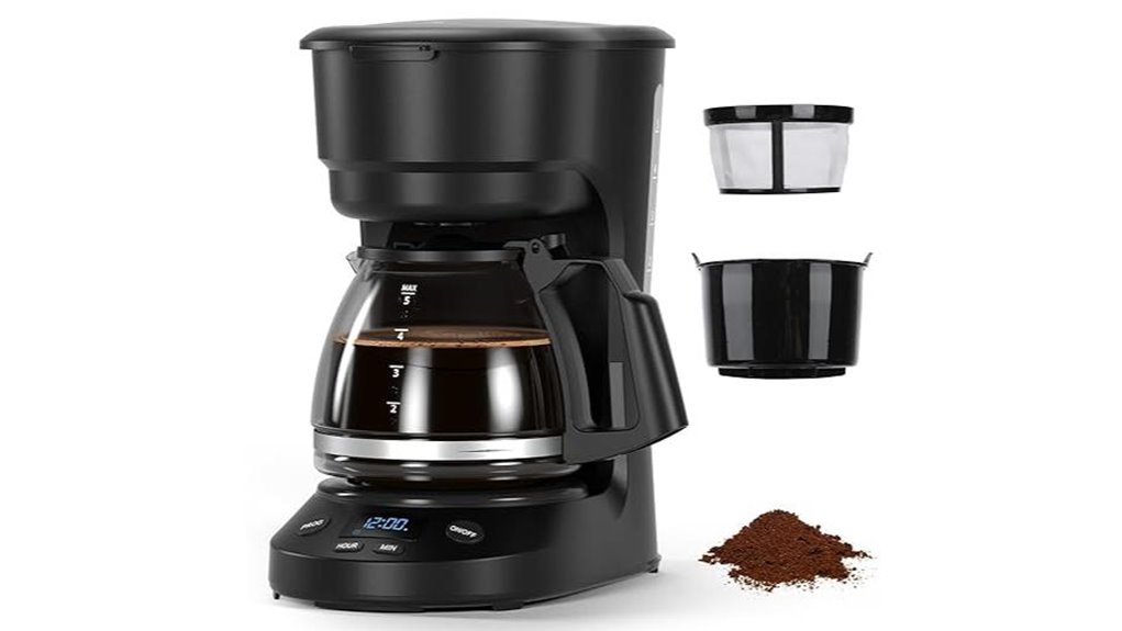 5 cup programmable drip maker