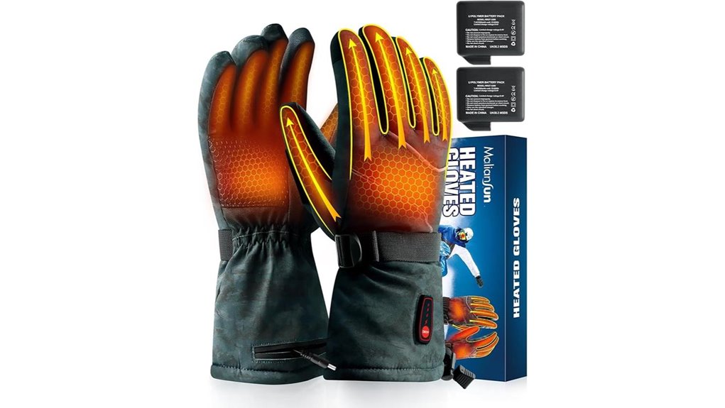 Heated Gloves Warm Your Hands When Traveling In Winter 10 5 level 7 4v 6400mah gloves