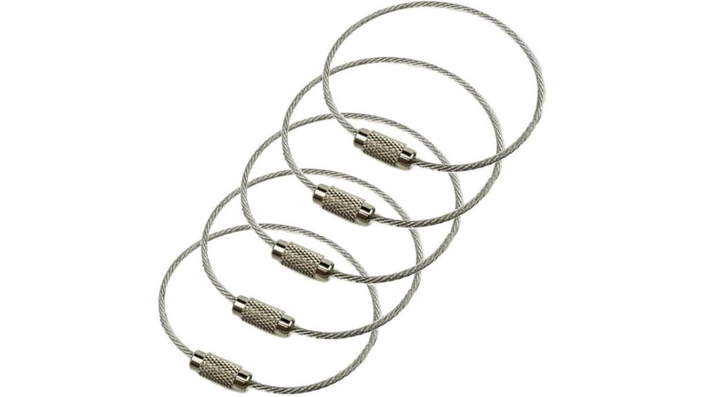 5 pack 6 inch steel loops