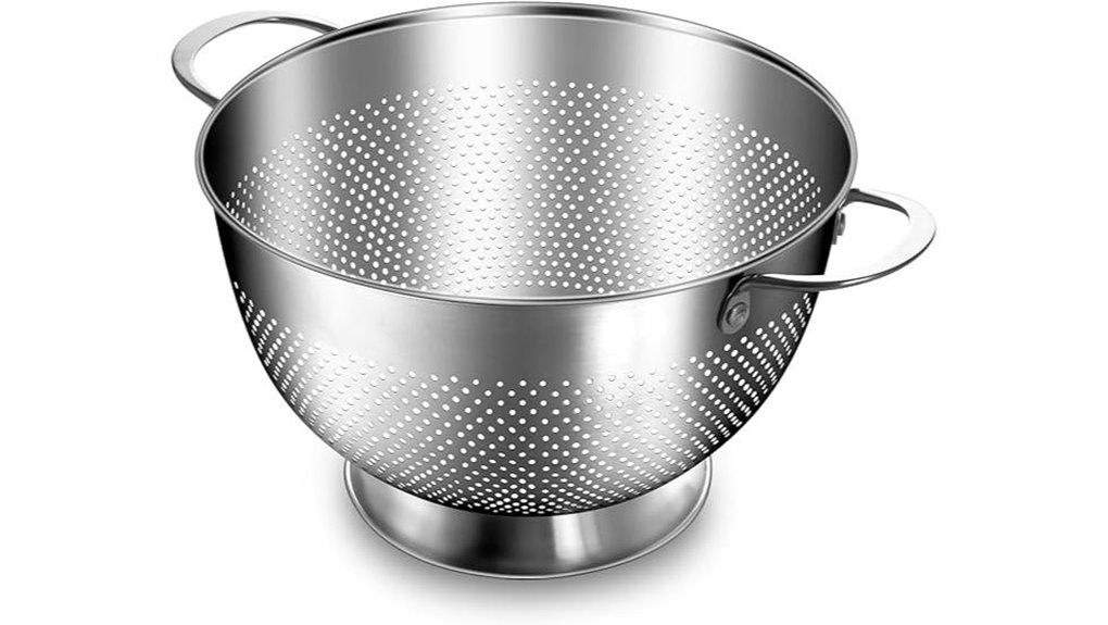 5 quart stainless oversized colander