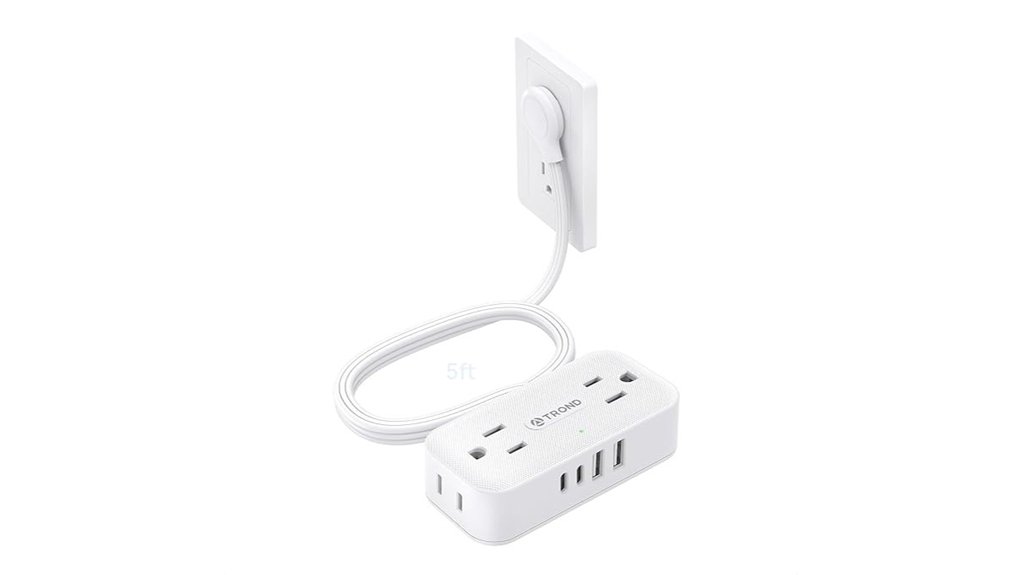 5ft flat 4ac 4usb