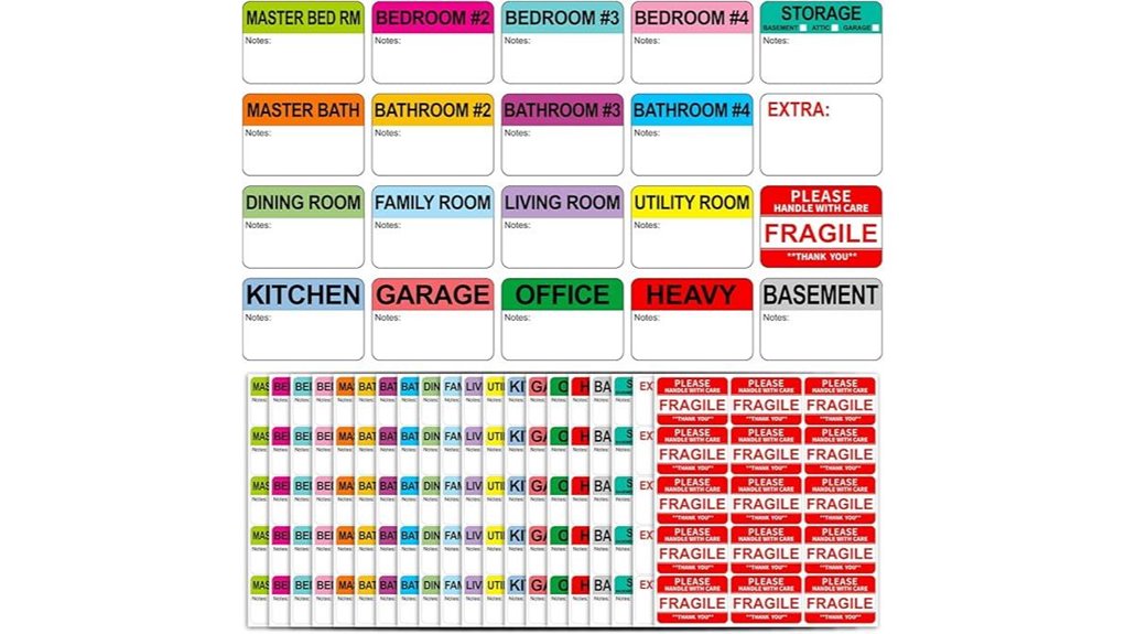 Best Packing Cube Labels and Tags That Make Finding Items Quick 12 600 stickers 20 labels