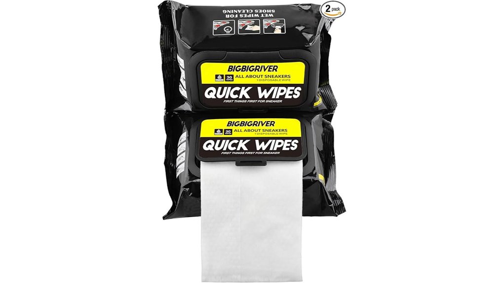 60 piece shoe wipes