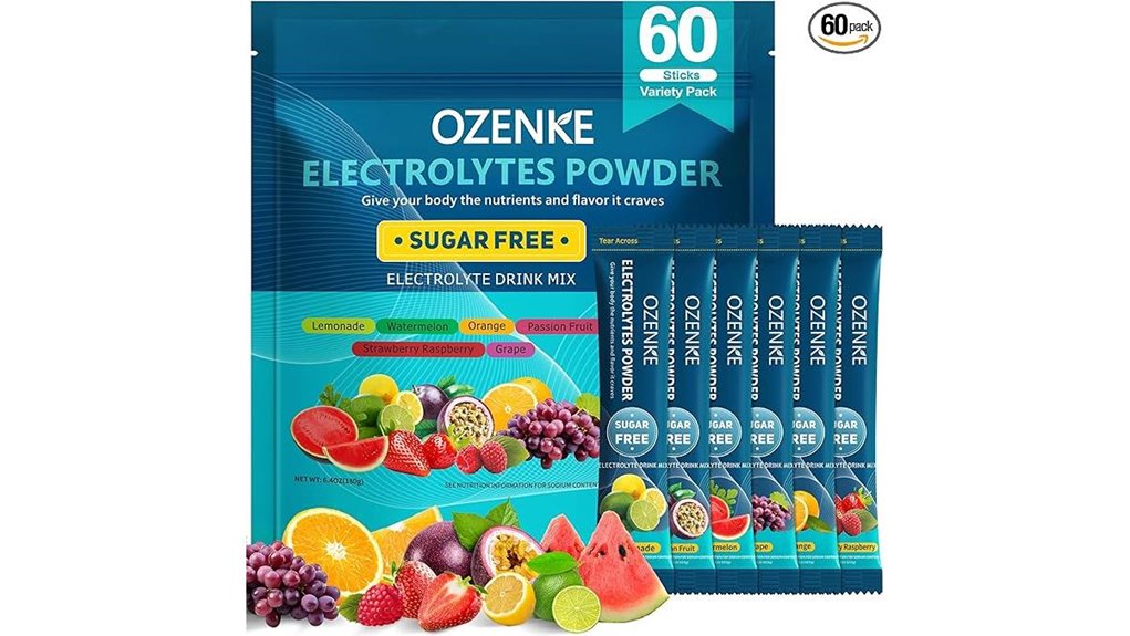 Best Electrolyte Packs for Hot Destinations: Travel Stick Packs 4 60 sugar free hydration packets