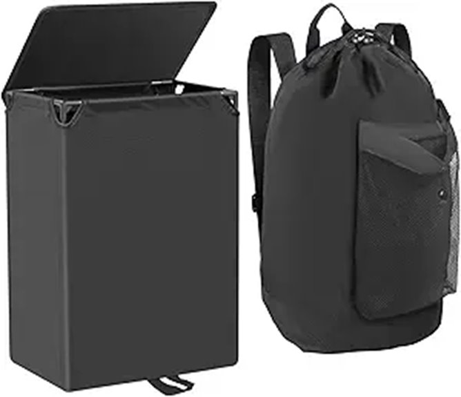 60l lidded laundry backpack