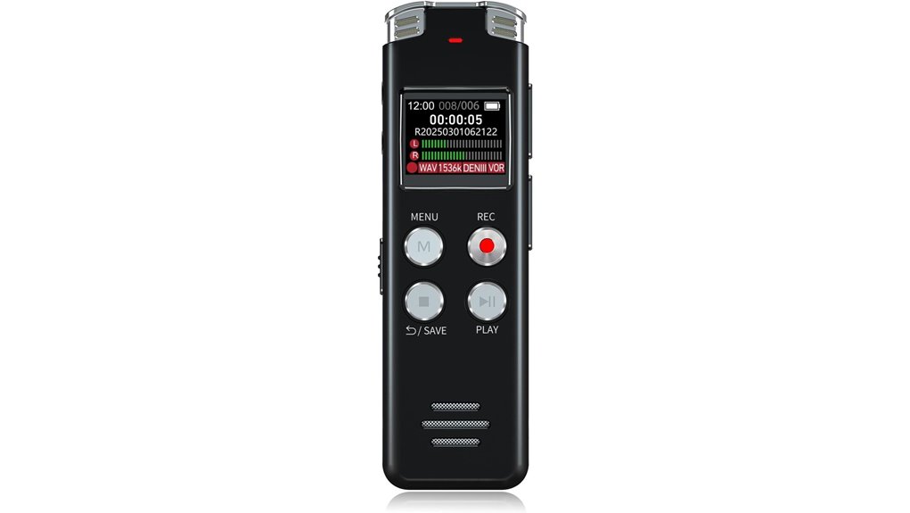 Mini Recorders for Travel Interviews with Simple Controls 1 64gb evistr playback recorder