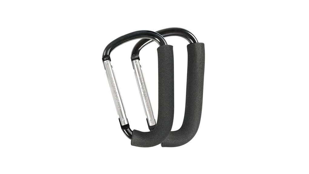 Best Carabiner grocery bag handle hook for Easy Shopping 1 6 3 inch stroller hook set