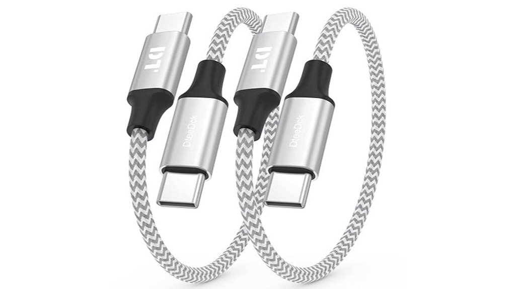 Pocket‑Friendly Short USB‑C Cables for Power Banks 2 6 inch usb c 60w duo