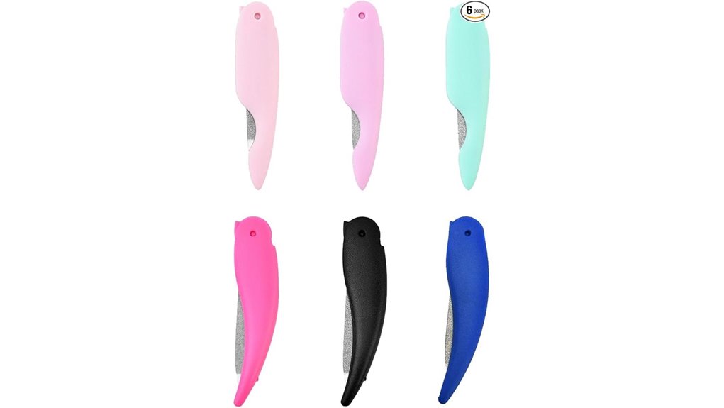 Best Portable Pedicure File (Travel) for Fresh Nails Anywhere 14 6 pack foldable nail file