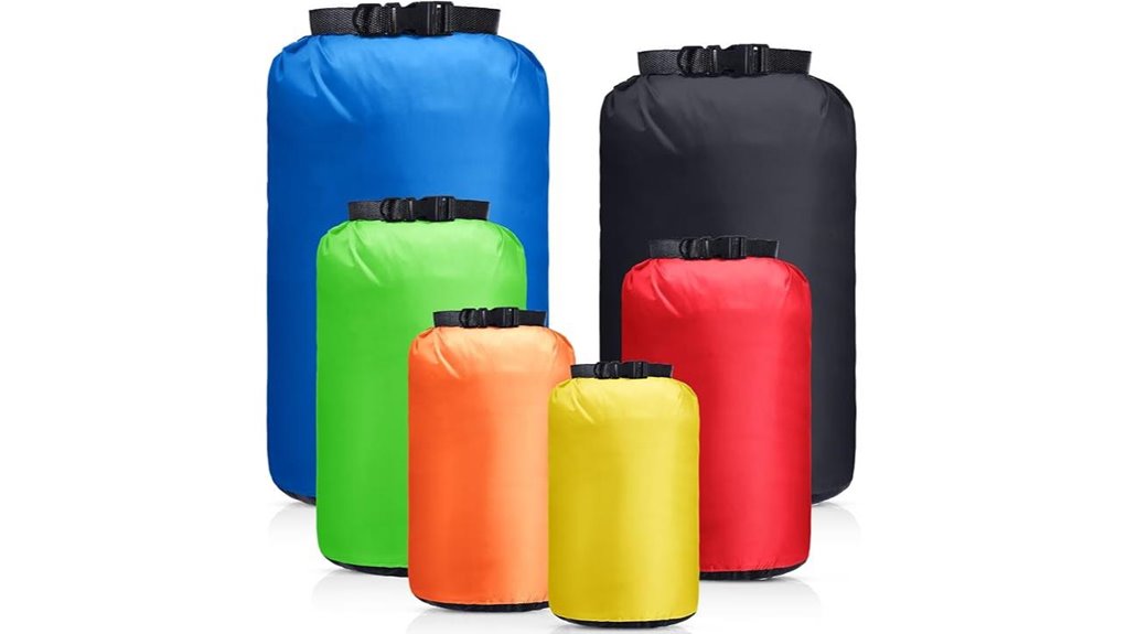 6 pack waterproof dry bags