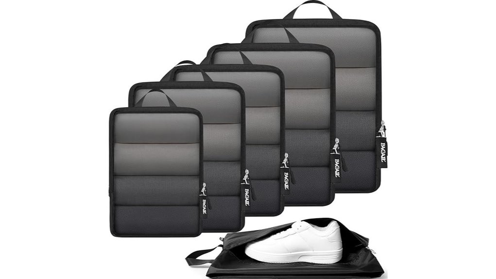 Best Compression Packing Cubes for Bulky Sweaters 12 6 piece ultralight compression cubes