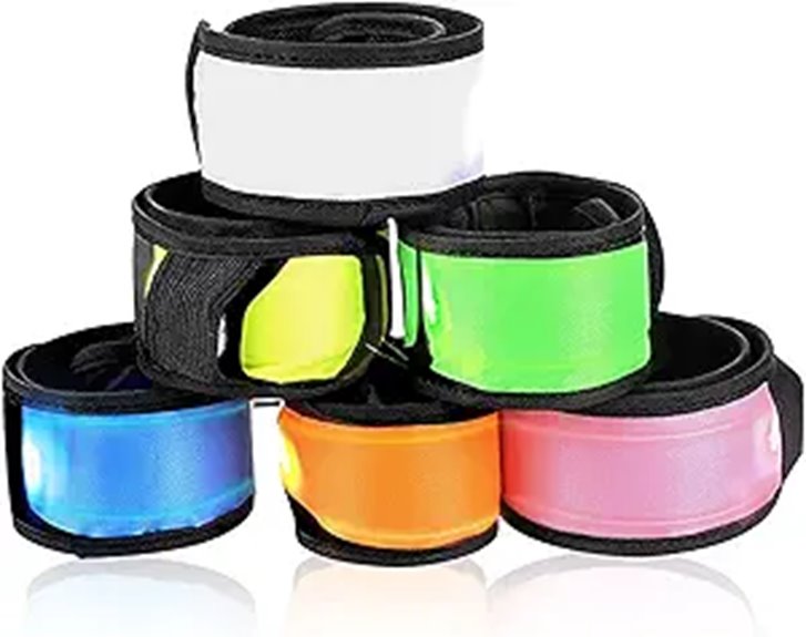 6 unit led slap bracelets