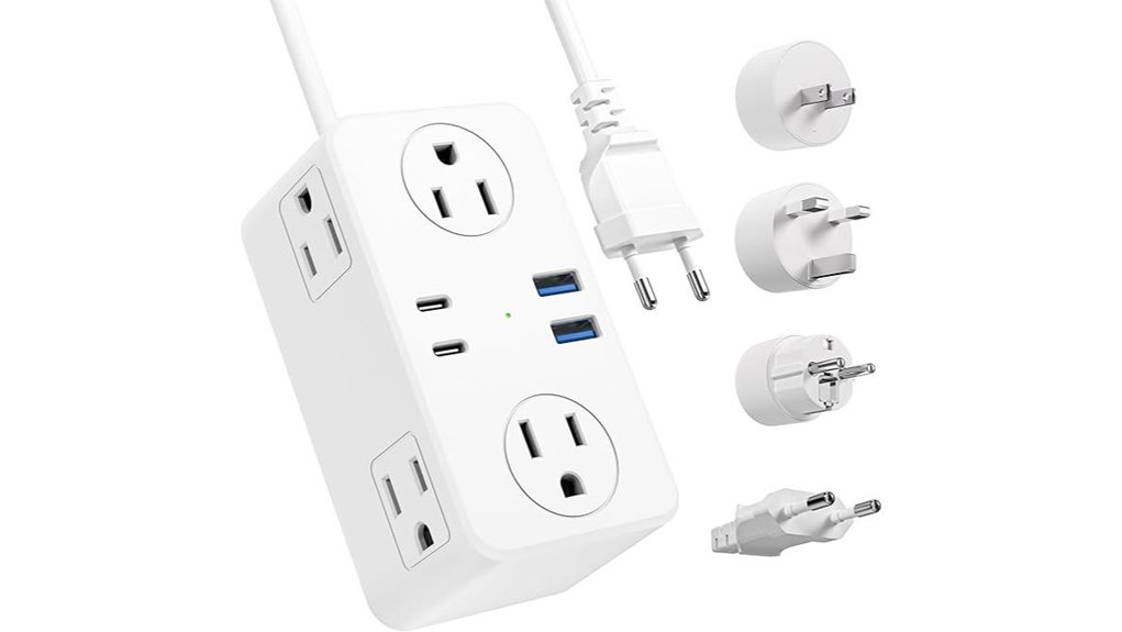 Plug Adapters for EU/UK/US: The Modular One‑Kit Travel Must‑Have 13 6ac 4usb world adapter
