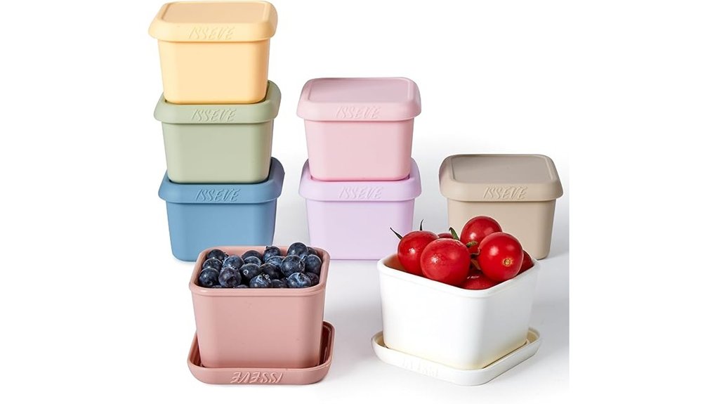 6oz silicone snack containers