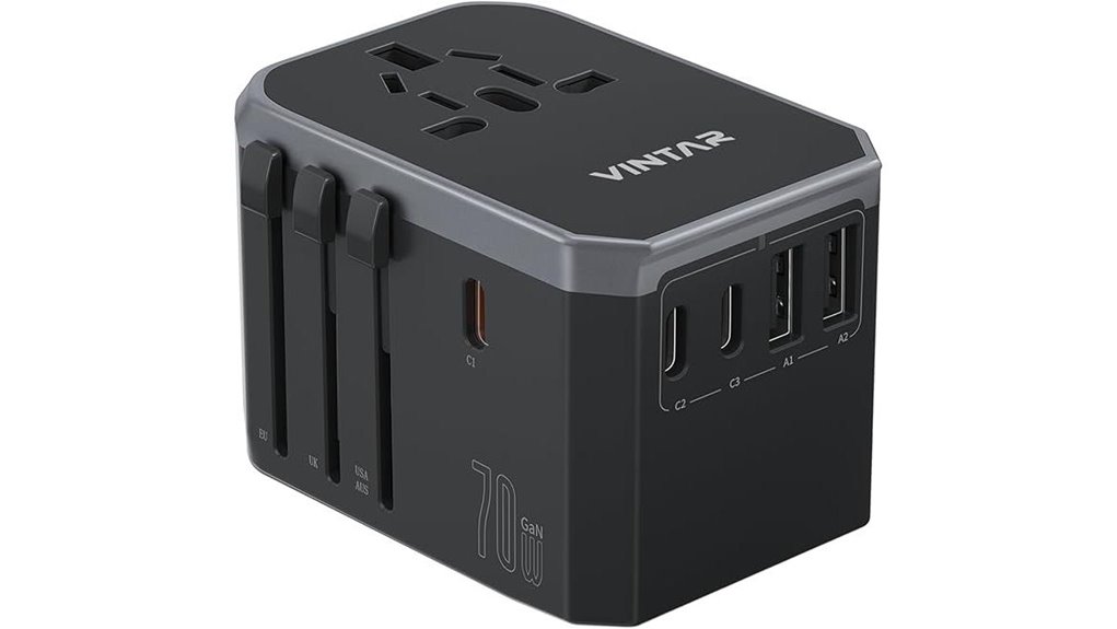 70w gan 5 port charger