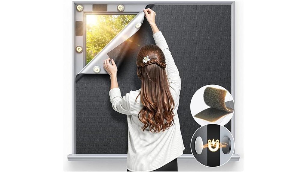 70x58 magnetic blackout curtains