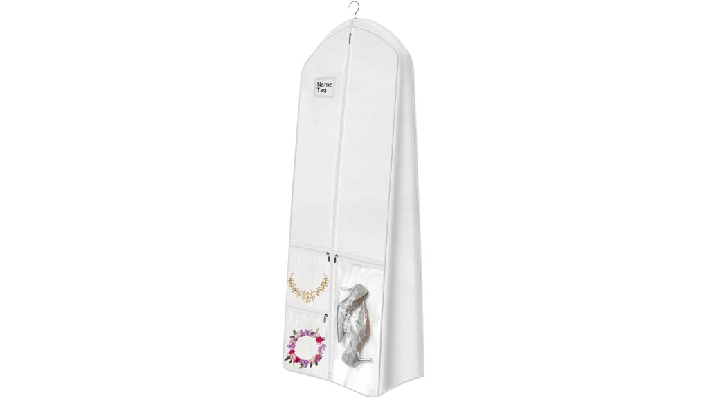 The Best Garment Bags for Weddings & Formal Events Sparkle 5 72 inch dress bag 10 inch