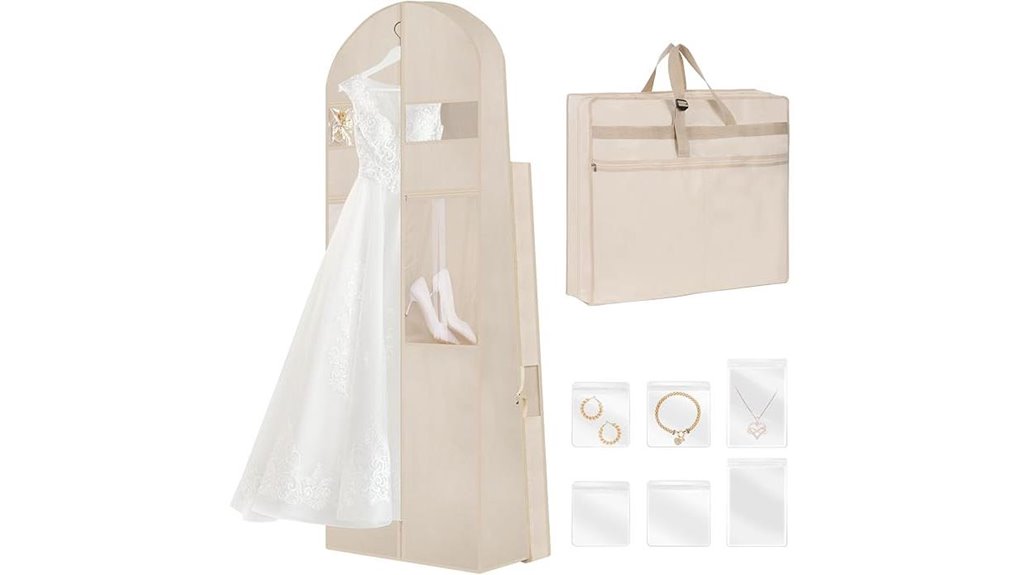 The Best Garment Bags for Weddings & Formal Events Sparkle 6 72 inch tri fold bridal bag