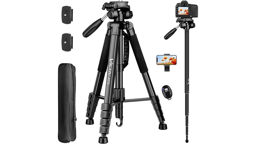72 inch tripod with remote