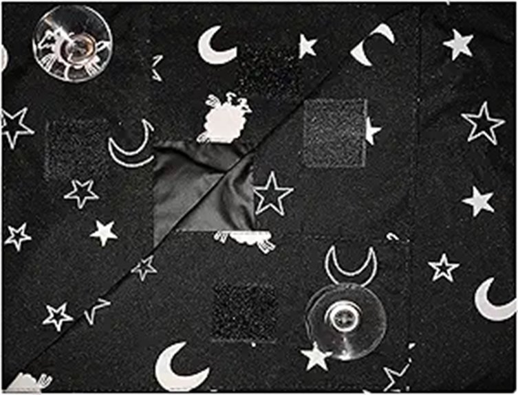 Packable Blackout Curtains for Travel (Suction-Cup Sets) 7 79x49 suction cup blackout curtains