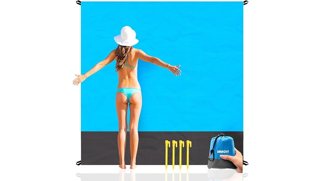 Best Sand‑Resistant Beach Mats You’ll Love on Vacation 10 79x55 water resistant extra large blanket