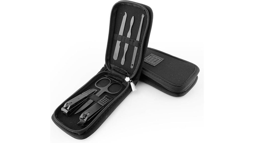 Travel Nail Kits With TSA‑Friendly Capped Tools That Fly Easy 12 7 piece portable nail clipper