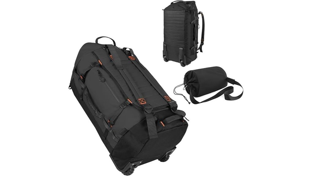 Best Travel Duffels That Convert Into Backpacks 14 85l foldable rolling backpack