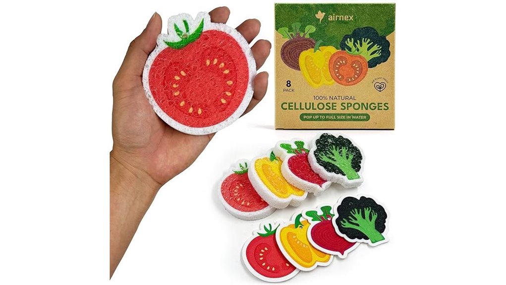 Top Compact Dish Sponges for Fast-Drying Travel Kitchens 5 8 pack biodegradable vegetable sponges