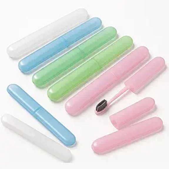 Top Toothbrush Travel Cases (Ventilated Designs) To Keep Fresh 12 8 pack ventilated toothbrush case
