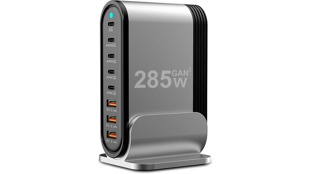 Top Wall Chargers with USBC Ports (GaN) Keep Devices Charged 13 8 port gan 285w tower