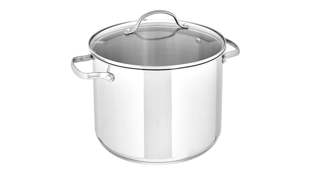 8 quart stainless stock lid