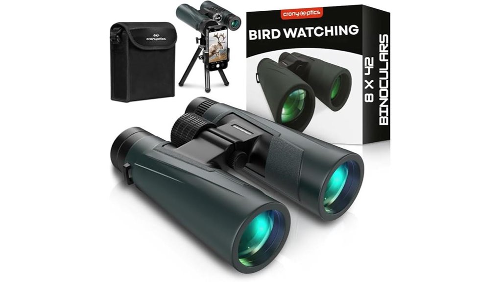 8x42 high powered birding binoculars