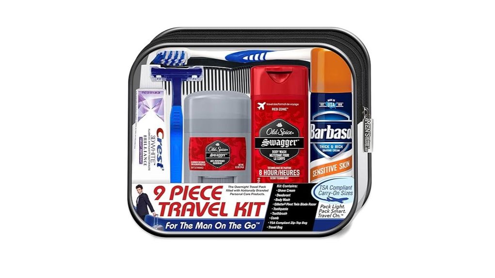 TSA-Friendly Grooming Kits That Stop Trunk Confiscations 6 9 piece old spice kit