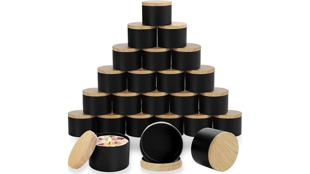 Travel Candles (Tin Containers) That Light Up Your Adventure 2 abk black candle tins
