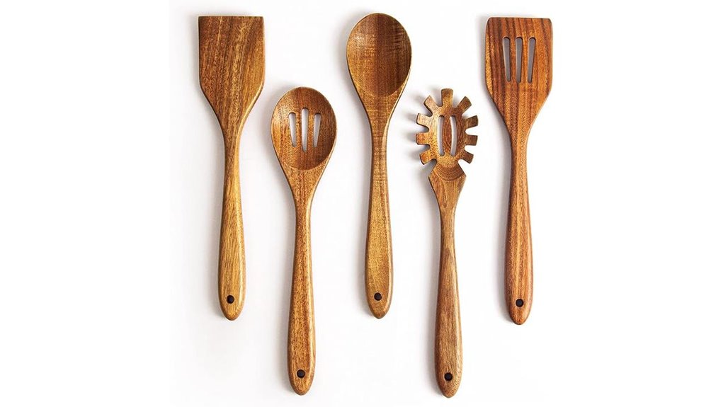 The Wooden Spoon Set That Transforms Everyday Meals 12 acacia wooden 5 piece set