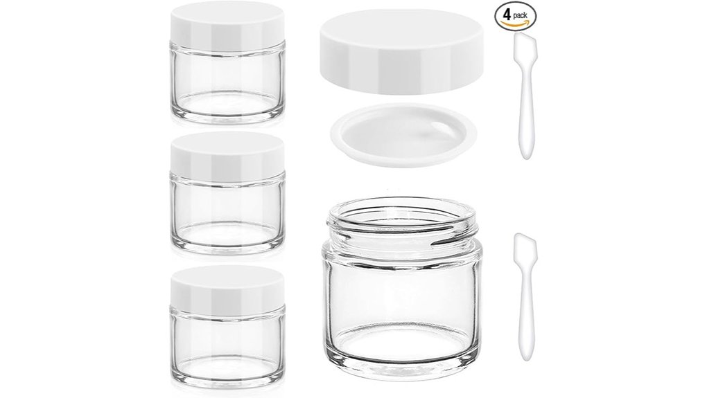 Travel Jars for Creams: Wide Mouth, Tight Seal Essentials 15 accmor 2oz cosmetic jars