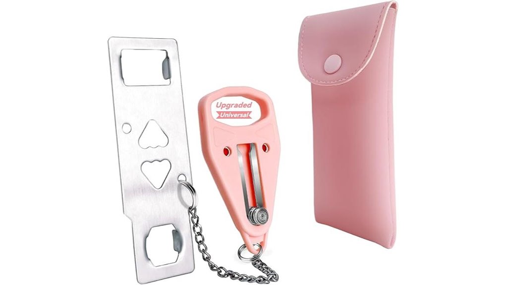 Tool-Free Portable Door Locks Every Hotel Guest Will Love 12 acemining portable pink lock