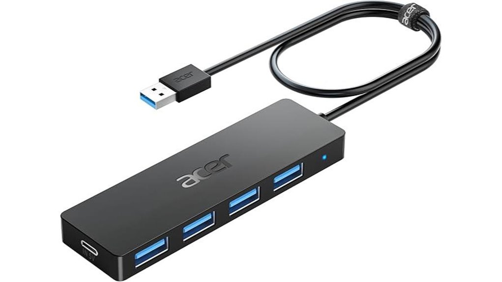Best Universal USB Hubs For Travel Laptops 1 acer 4 port usb3 0 type c