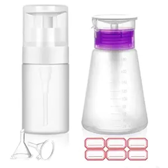 Top Lockable Pump Bottles That Prevent Accidental Presses 10 acetone pump 100ml 180ml