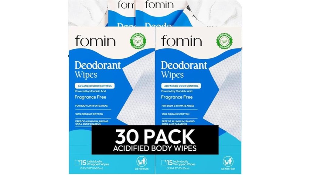 acidified fragrance free travel deodorant