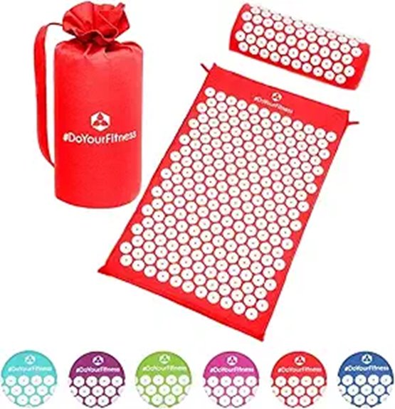Travel-Size Acupressure Mats That Ease Tension on the Go 8 acupressure mat pillow pack