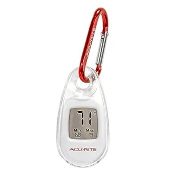 Fast-Read Pocket-Size Travel Thermometers Everyone Needs 1 acurite portable carabiner thermometer