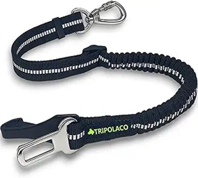 Pet Car Safety Tethers for Travel (Adjustable Length) Pet Safe 15 adjustable 3 in 1 dog bungee