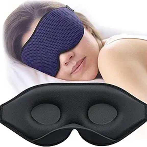 Eye Masks for Flights (No Pressure Designs) Worth Carrying 7 adjustable 3d light blocking