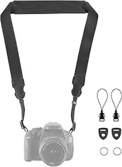 adjustable black silicone strap
