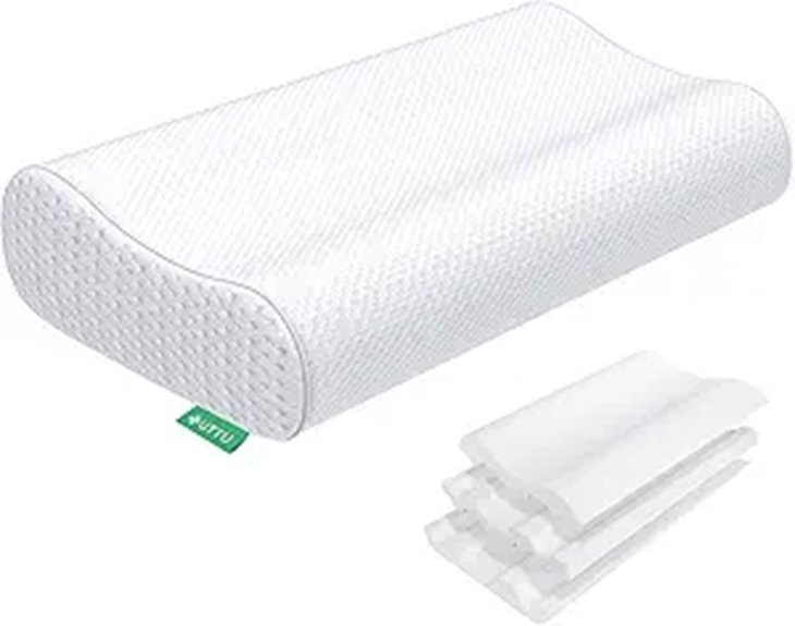 Travel Pillows for Side Sleepers: No Neck Strain 4 adjustable cervical memory foam